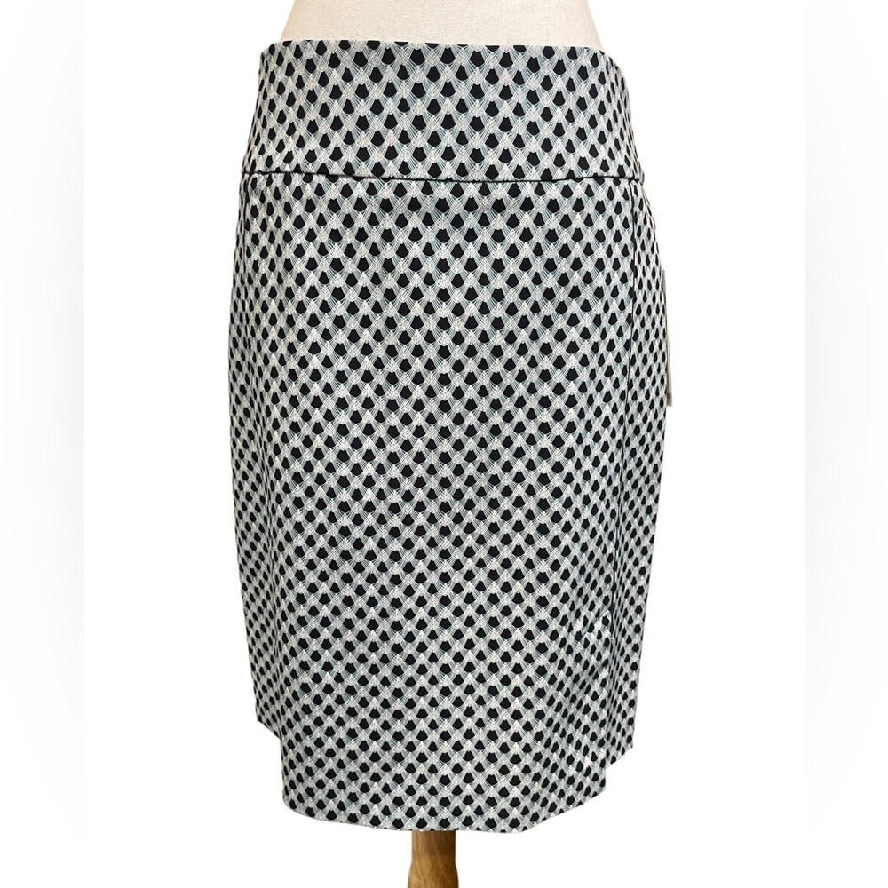 NWT Margaret M Selma Piping Detail Stitch Fix Pencil Skirt. Teal Green Size L